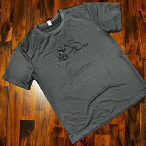 Black and Gray Cat Shirt
